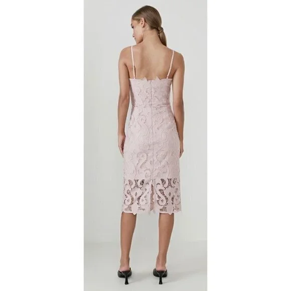 casual lace wedding dresses Vintage Lace Queen Anne Midi Garden Bridal Dress
